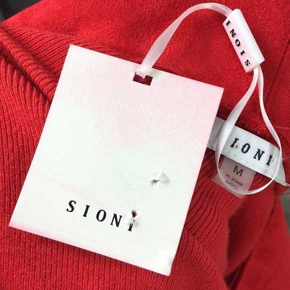 NWT New Sioni Crop Jacket Red Studded Soft Suede Medium - Picture 10 of 13